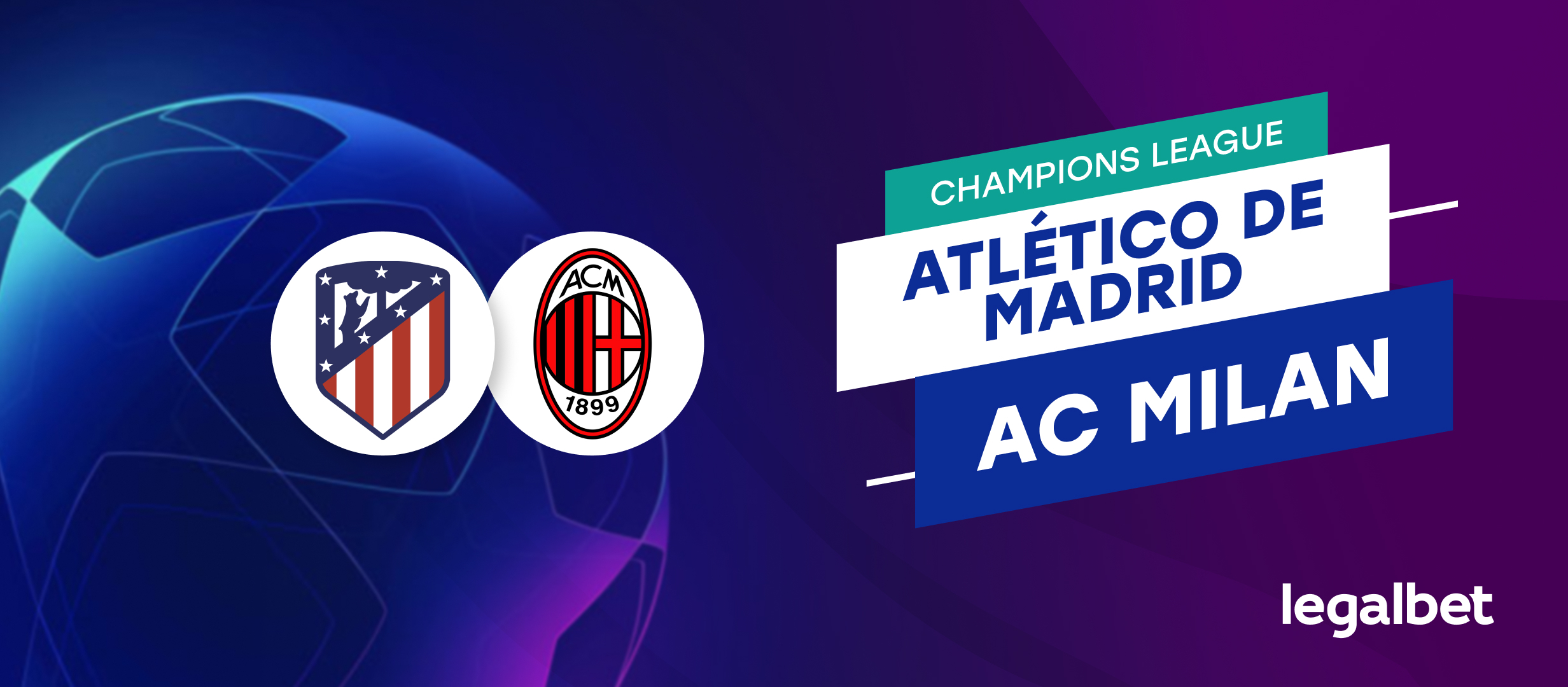 Apuestas y cuotas Atlético de Madrid - AC Milan, Champions League 2021/22