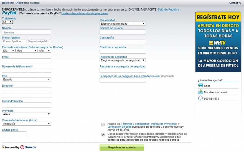 Casas de apuestas William Hill
