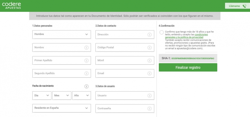 Casas de apuestas Codere